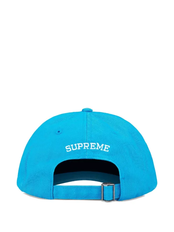ピグメントコーティング Supreme キャップ JP FARFETCH | ブルー | キャップ ピグメントコーティング Supreme 帽子