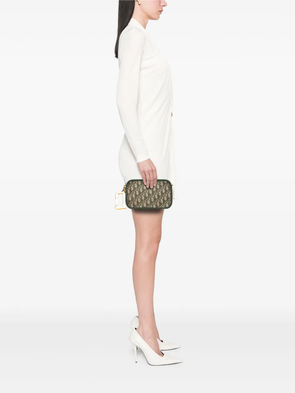 Christian Dior Pre-Owned 2018 Oblique Canvas Diorquake clutch bag | Pre-Owned | Image 2
