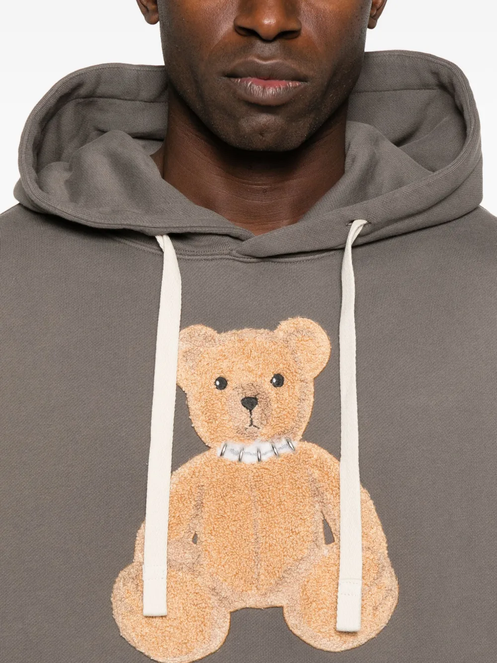 Palm Angels Hoodie met berenprint Grijs