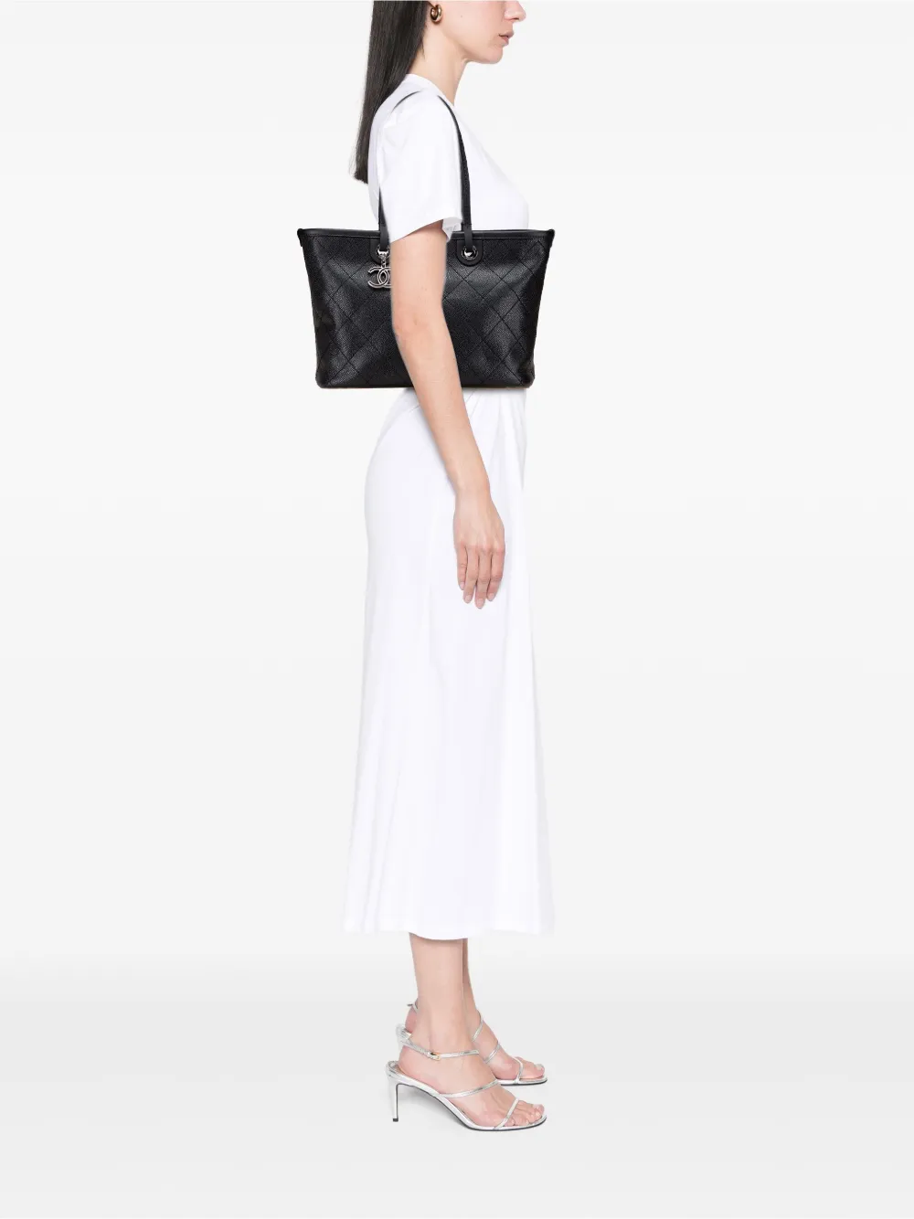 CHANEL Pre-Owned 2014 CC Caviar Wild Stitch On the Road tote bag | Pre-Owned | Image 2