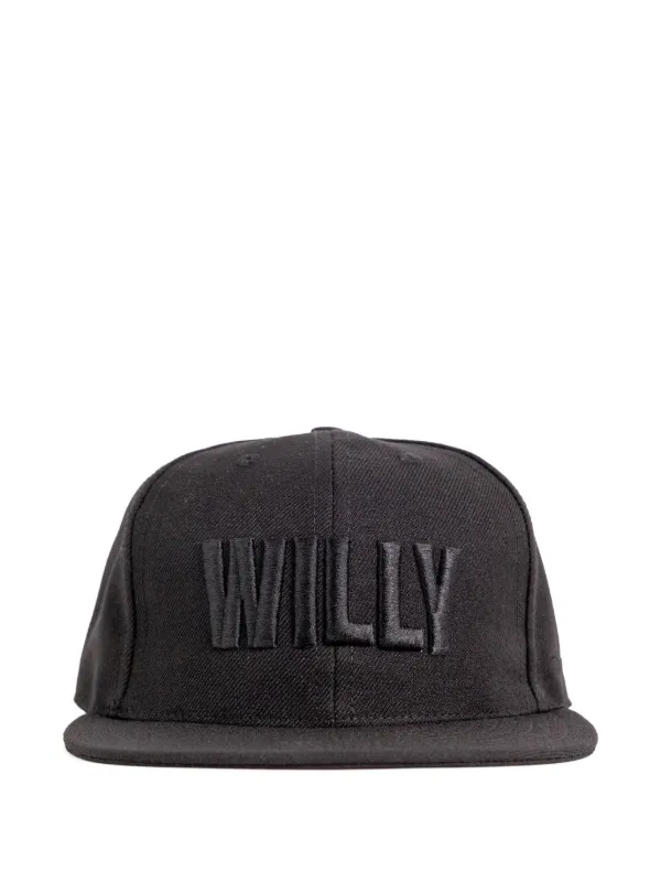 Willy Chavarria Embossed Logo Cap in Black