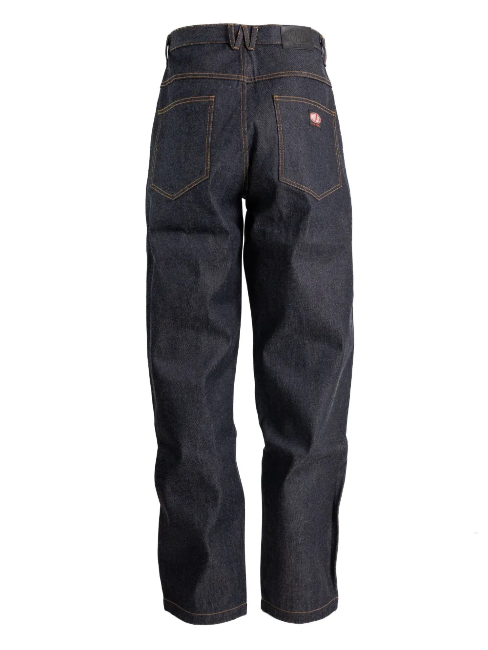 Willy Chavarria topstitched jeans - Blauw