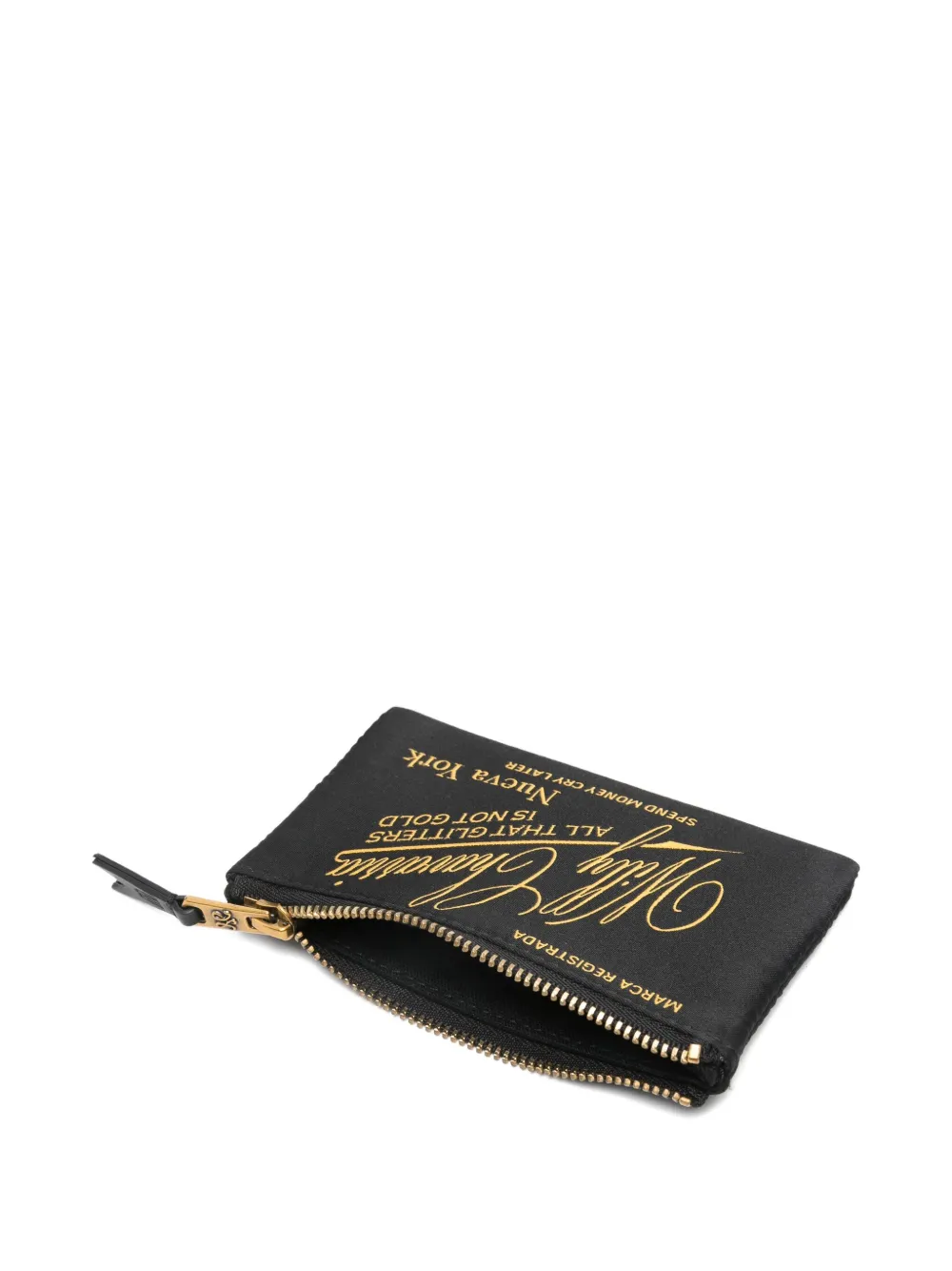 Willy Chavarria Leather Wallet In Black