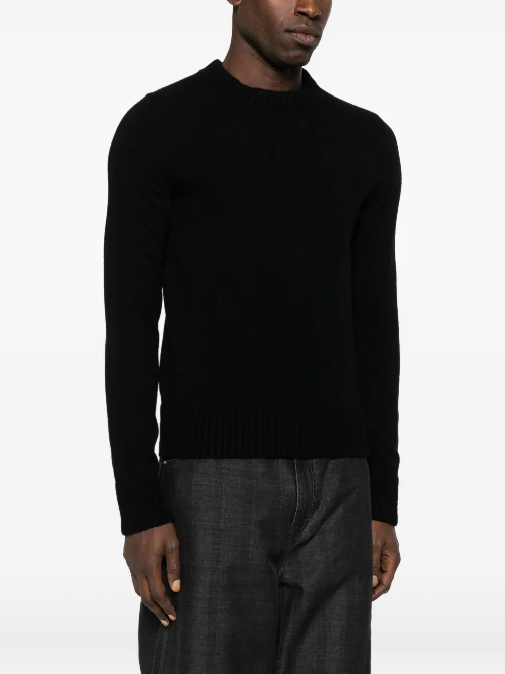 sacai Sweater met ronde hals Zwart