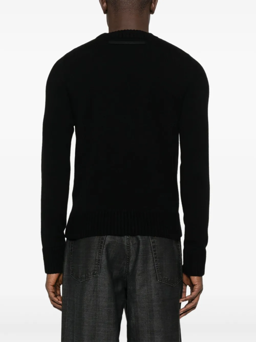 sacai Sweater met ronde hals Zwart