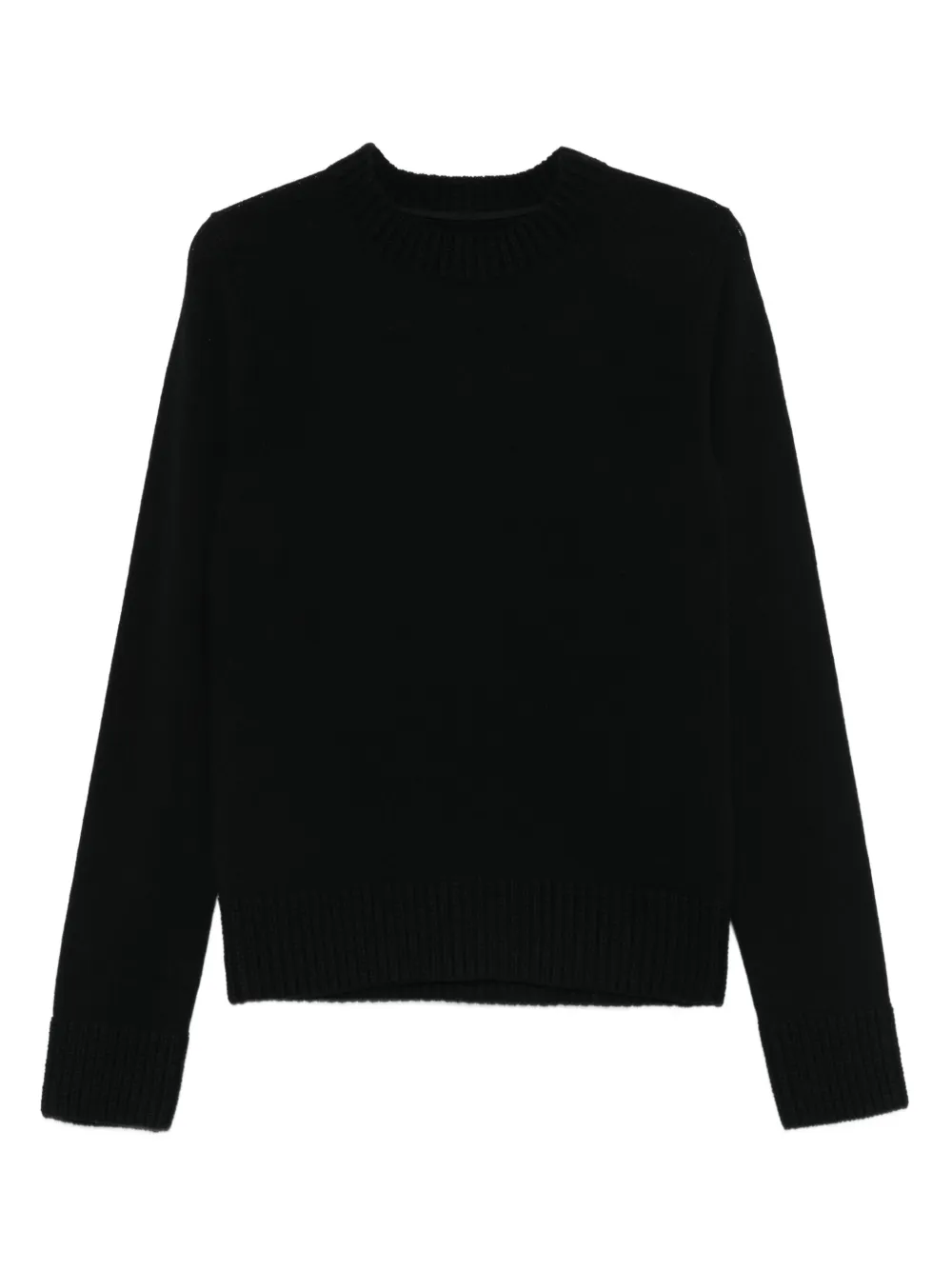 sacai round-neck sweater | Black | Image 1