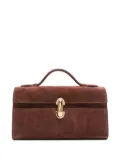 Savette top-handle clasp tote bag - Brown
