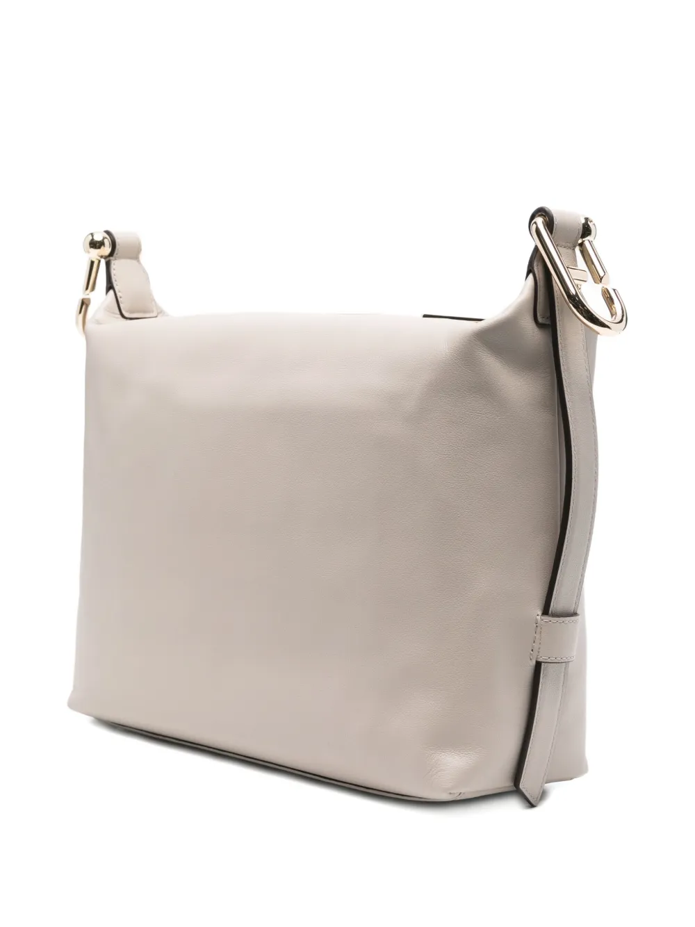 Furla Medium Nuvola Leather Shoulder Bag In Neutral