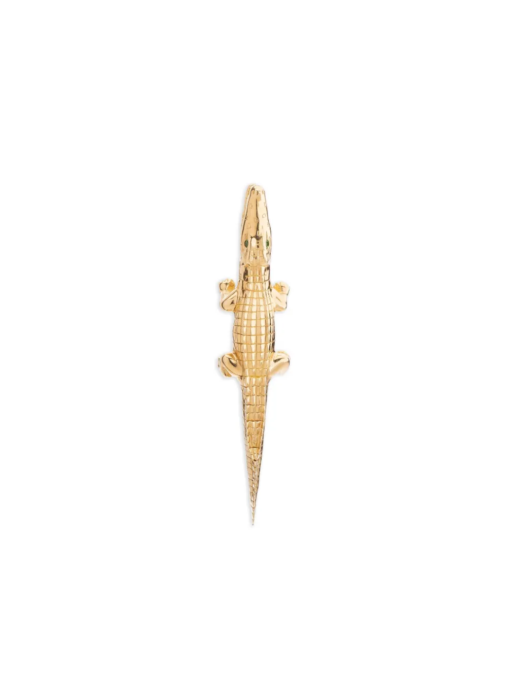 Bibi van der Velden 18kt Gold Alligator Tsavorite Earring | Gold | Image 1