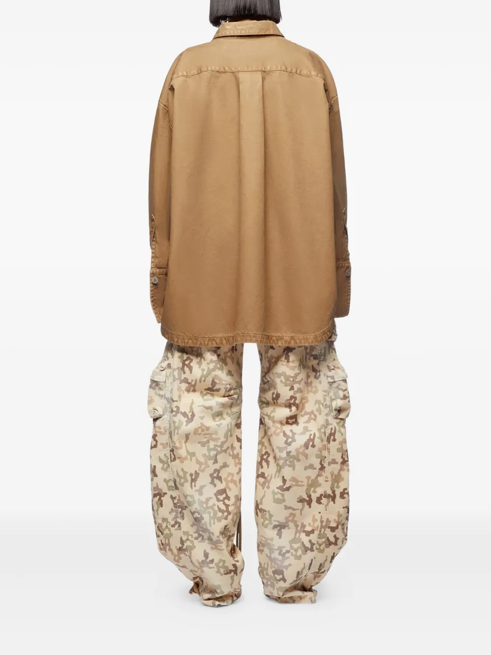 The Attico Cargo broek Beige