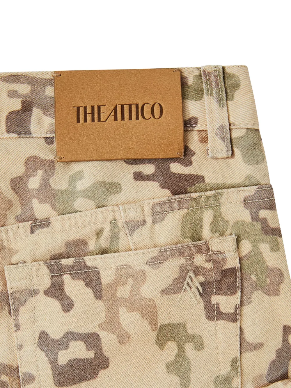 The Attico Cargo broek Beige