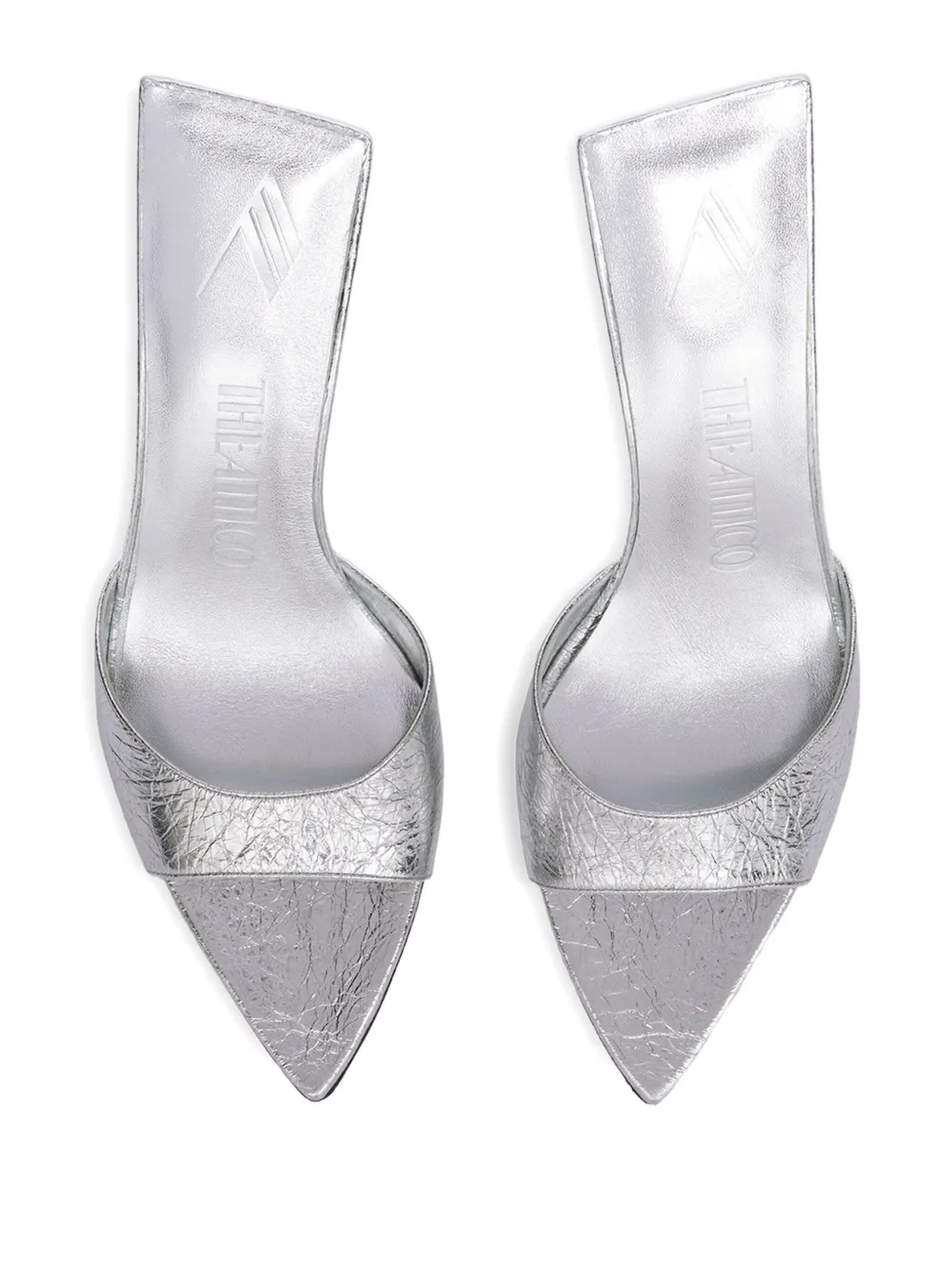 The Attico Metallic muiltjes Zilver
