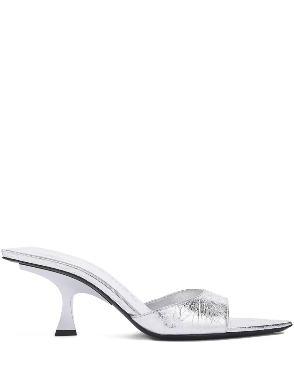The Attico Metallic muiltjes Zilver