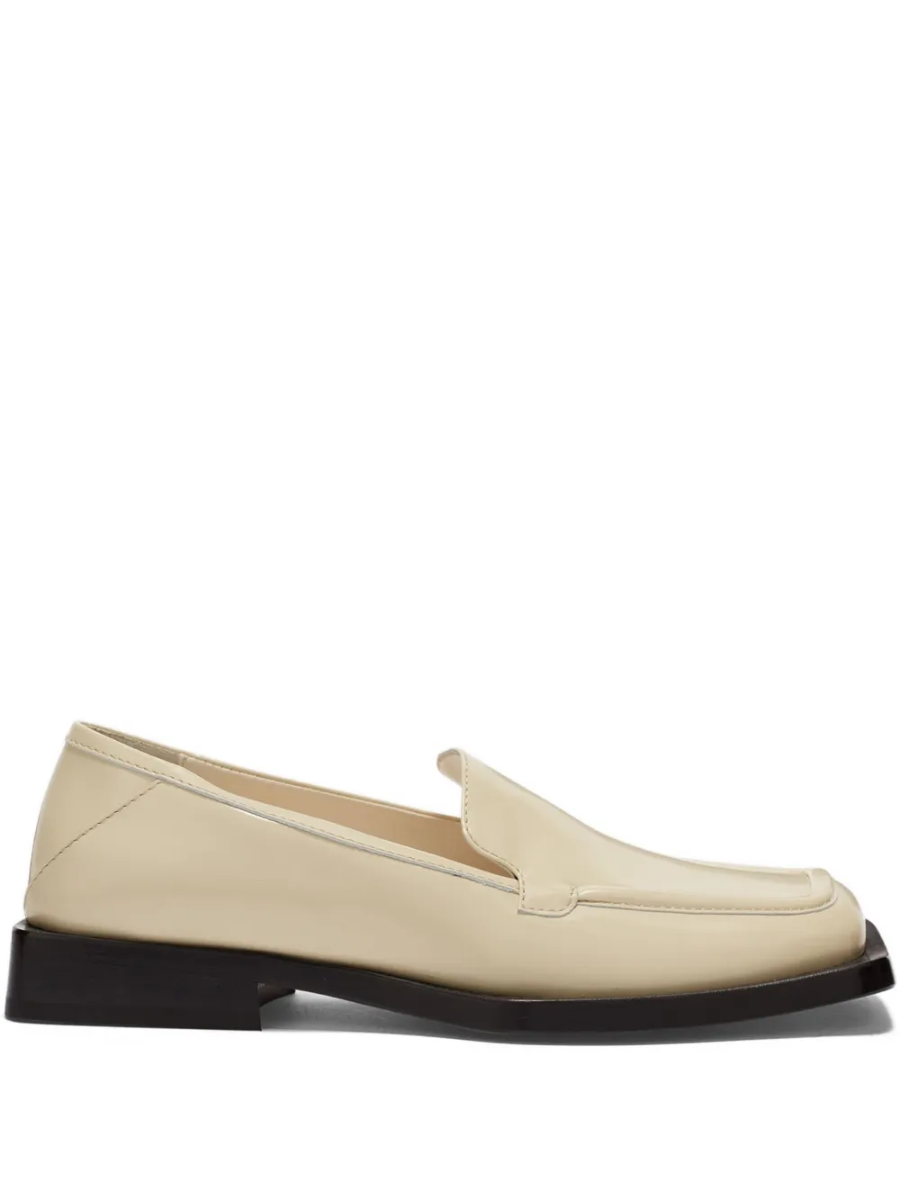 The Attico Loafers met vierkante neus Beige