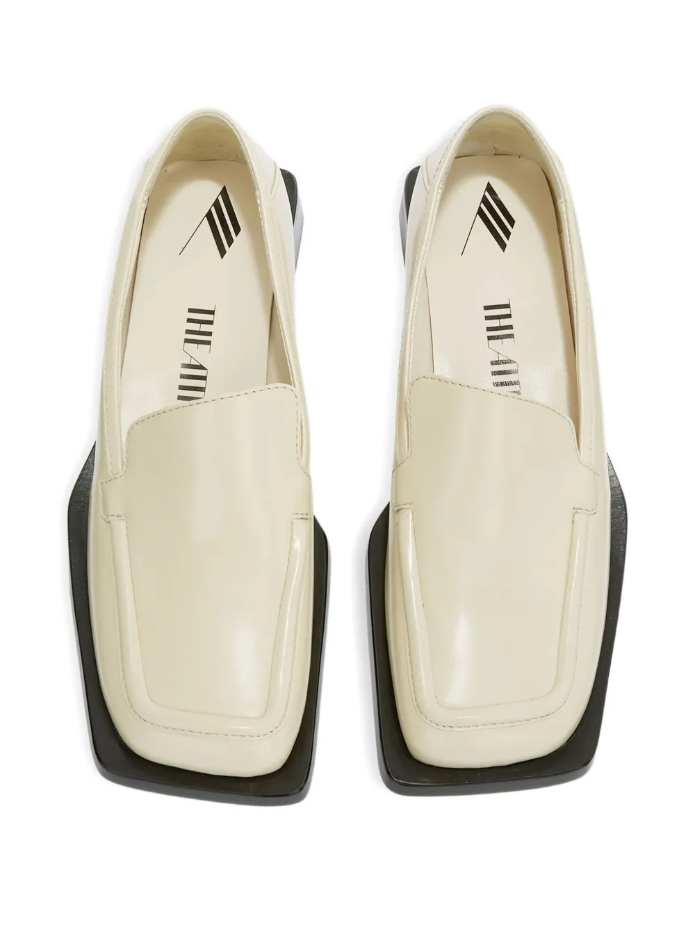 The Attico Loafers met vierkante neus Beige