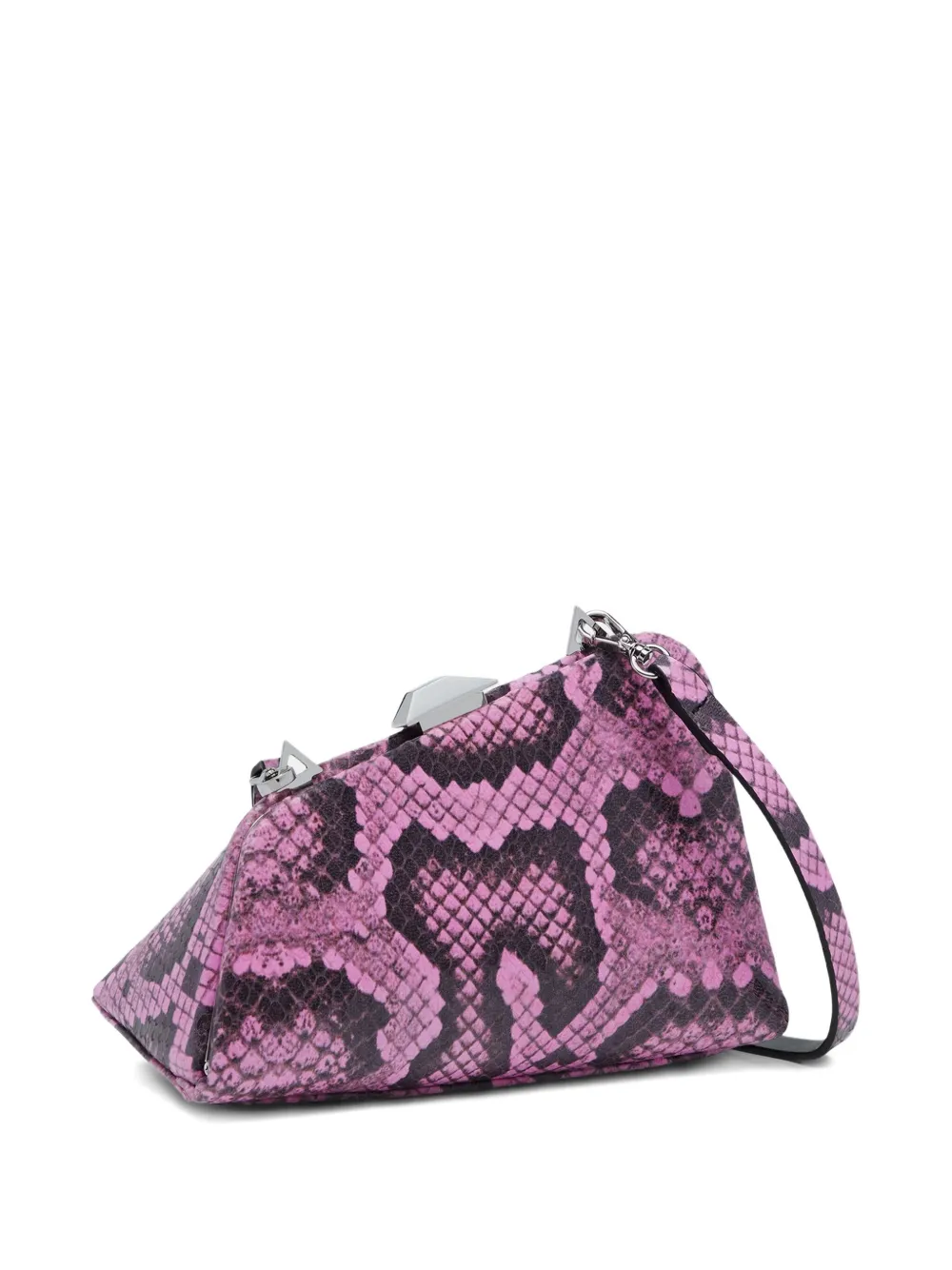 Attico Becky Clutch Bag In Purple