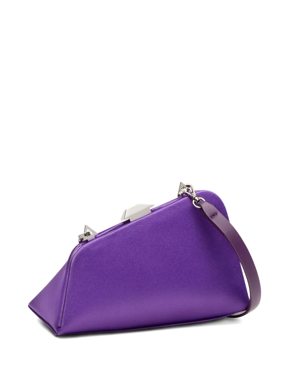 Attico Midnight Clutch Bag In Purple