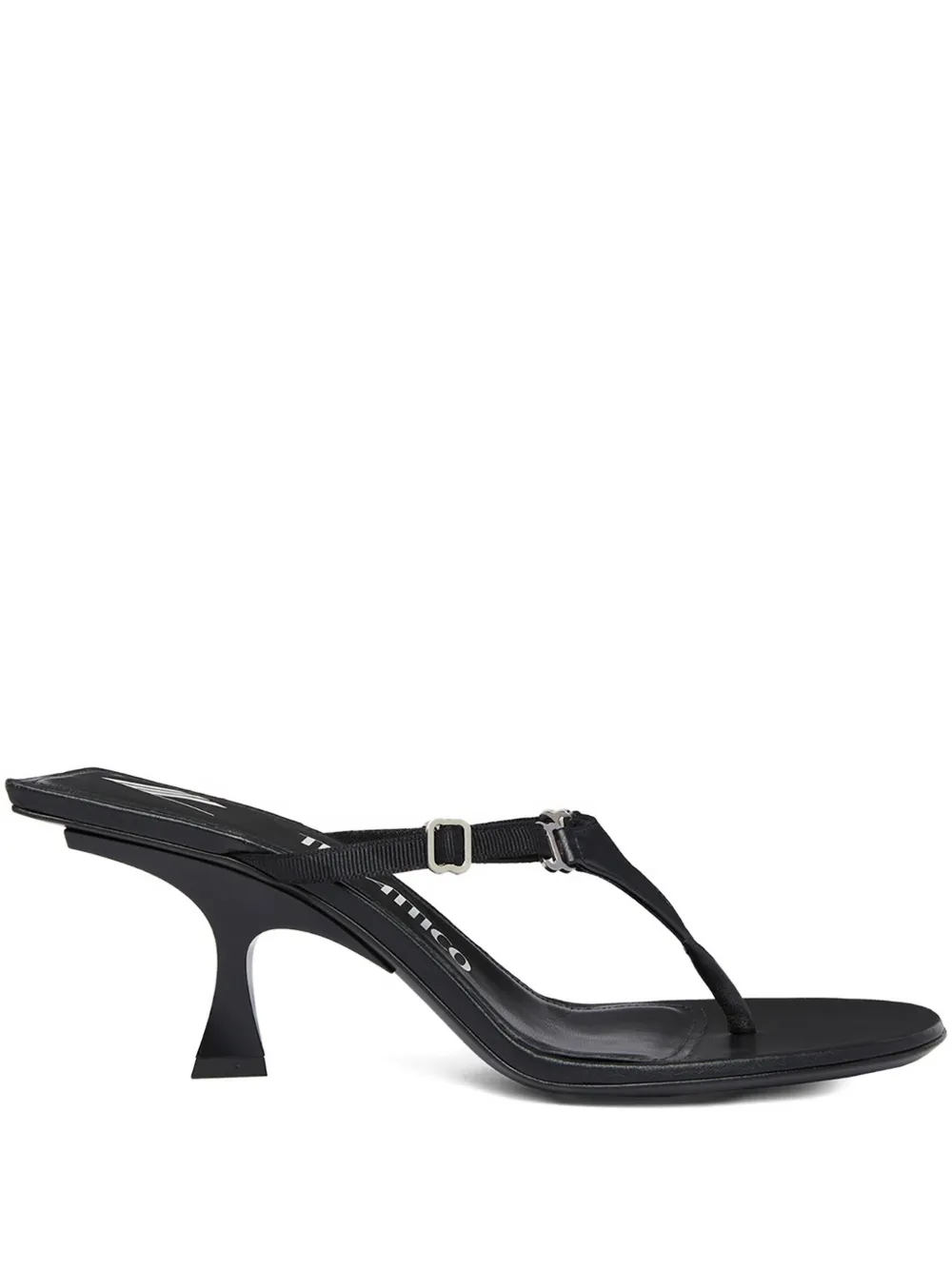 The Attico 65mm thong sandals Black