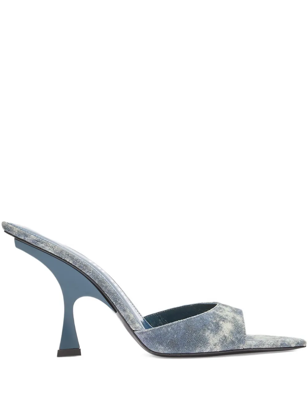 The Attico 95mm open-toe slip-on sandals Blue