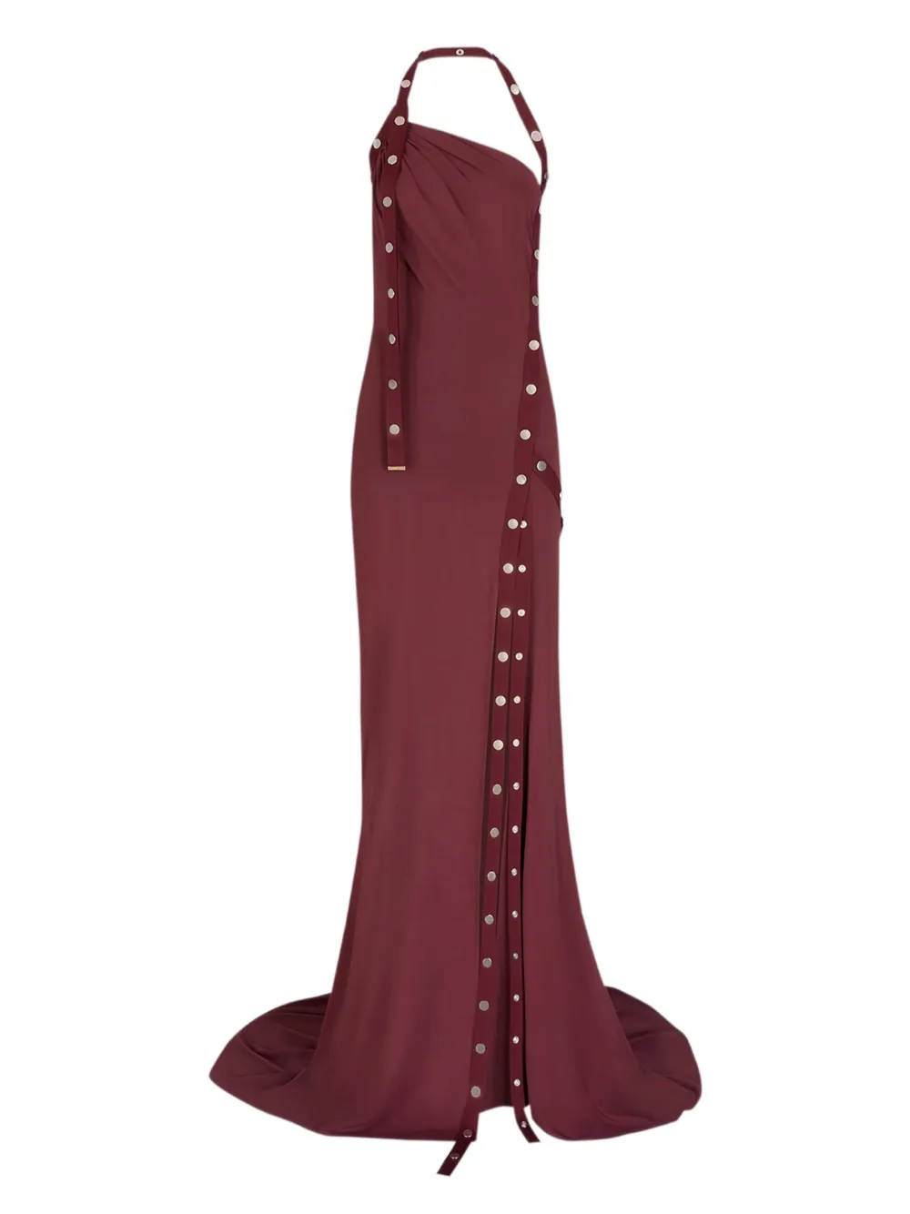 The Attico halterneck button-detail dress | Red | Image 1