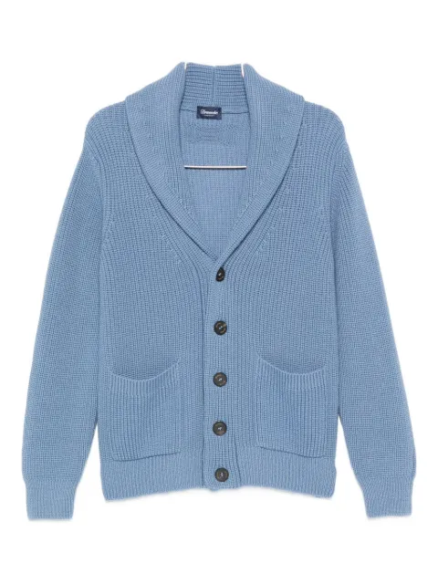 Drumohr shawl-collar patch-pocket cardigan