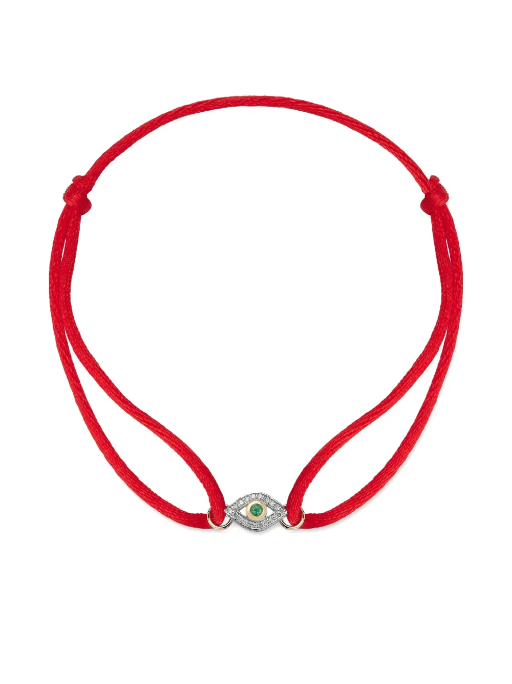 Mateo 14K gold emerald and diamond bracelet - Argento