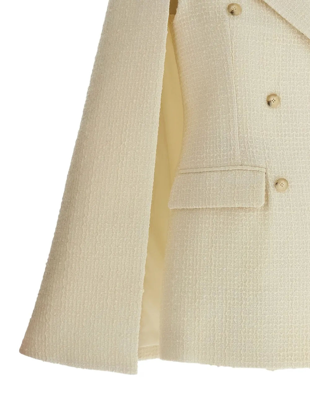 Federica Bonifaci Double-breasted Blazer In White
