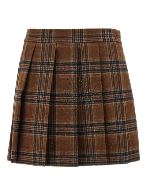 Giuseppe Di Morabito rhinestone-embellished pleated skirt