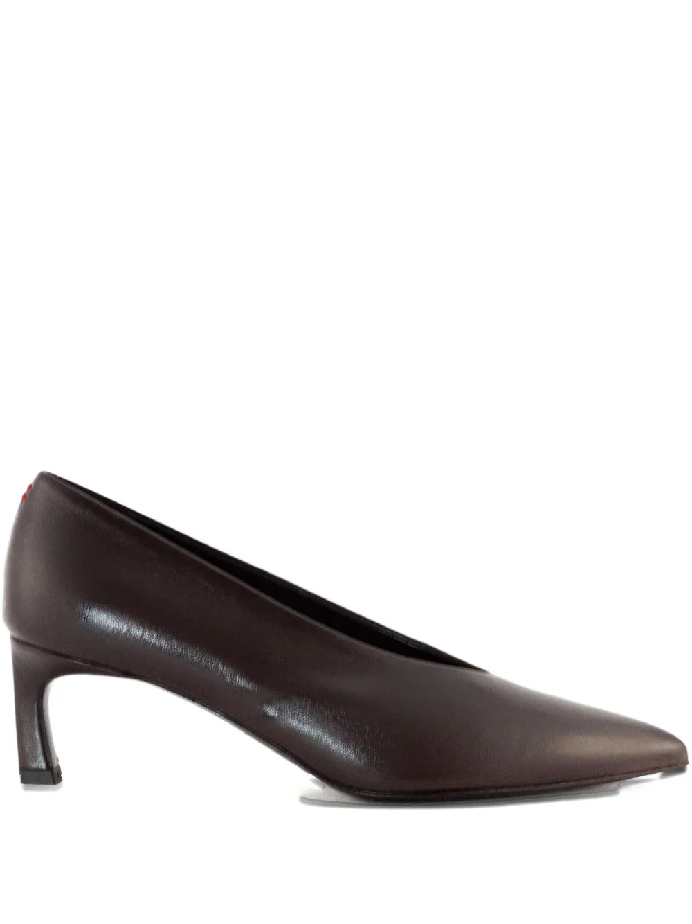 Halmanera 50mm Vale heeled pumps Brown