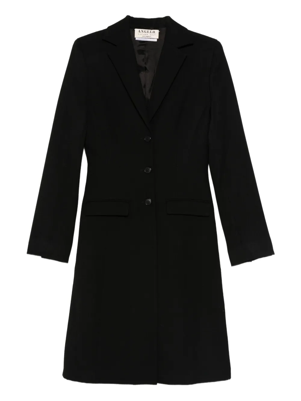 Pre-owned A.n.g.e.l.o. Vintage Cult 2000s Single-breasted Coat In Black