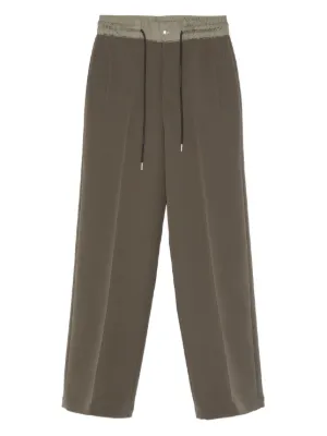 Fndiページ FENDI logo-embroidered Trousers | Brown | FARFETCH RO
