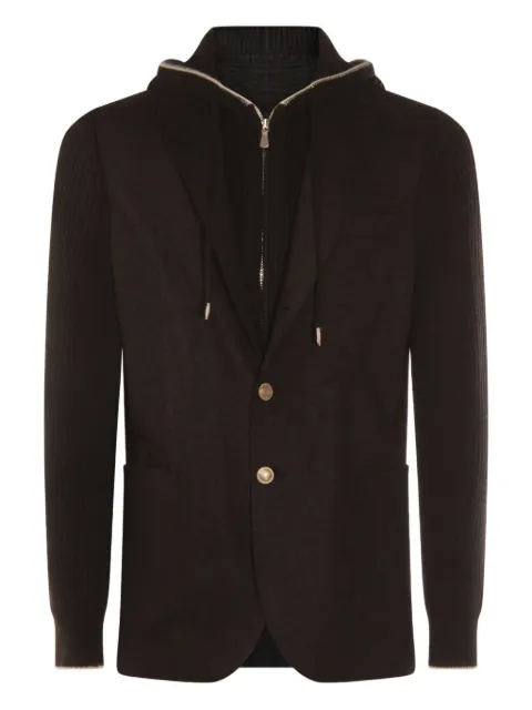 Eleventy wool hooded jacket