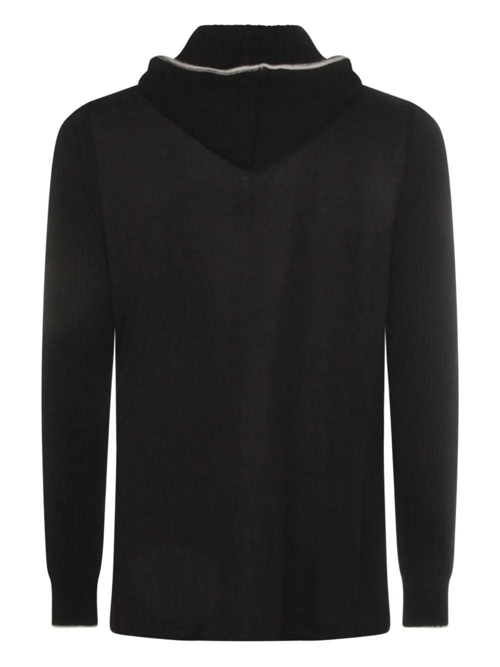 Eleventy Wool Hooded Jacket In Brown