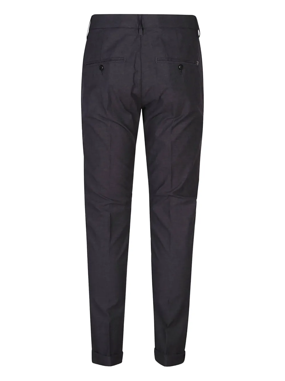 DONDUP cuffed cotton pants - Zwart