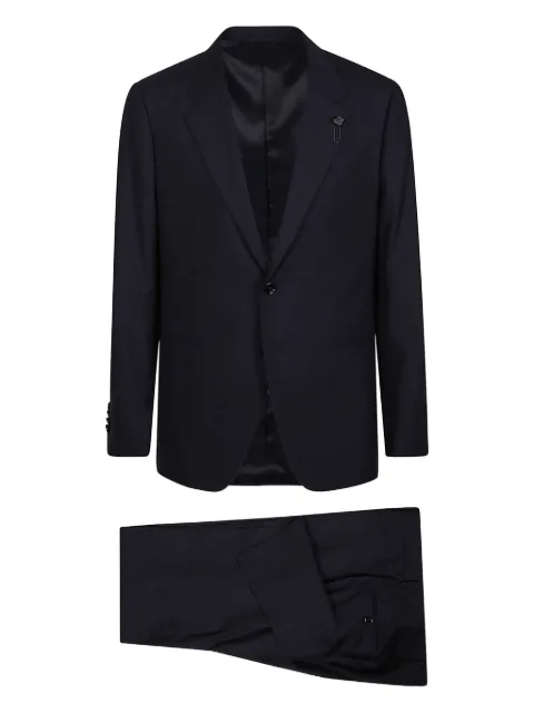 Lardini single-button wool suit