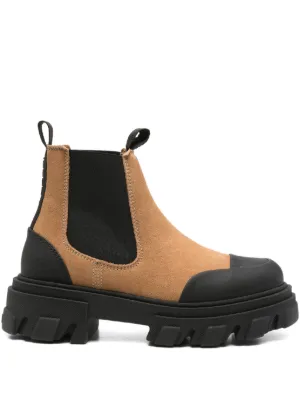 GANNI chunky-sole Ankle Boots | Green | FARFETCH JO