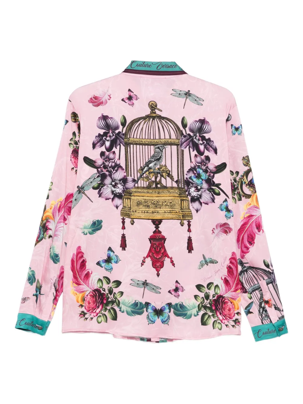 Versace Jeans Couture floral-print shirt - Roze
