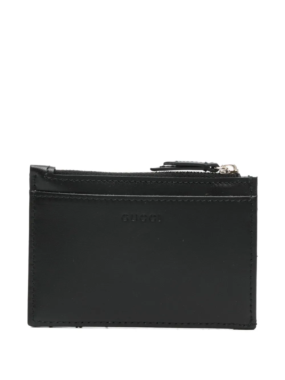 Gucci Gg Marmont Leather Keyring In Black
