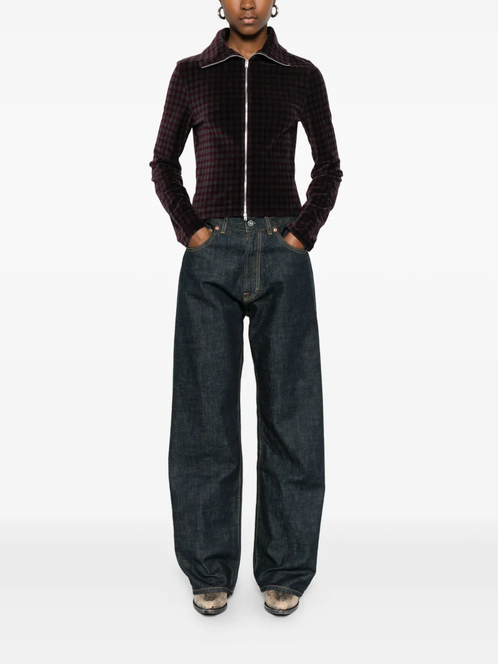 OUR LEGACY zip-up patterned cardigan | Cardigans | Image 2