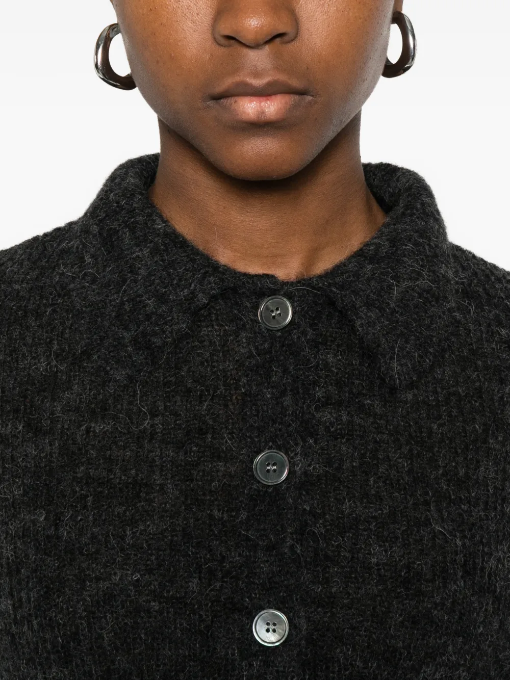 Our Legacy Mazzy Button Cardigan In Gray