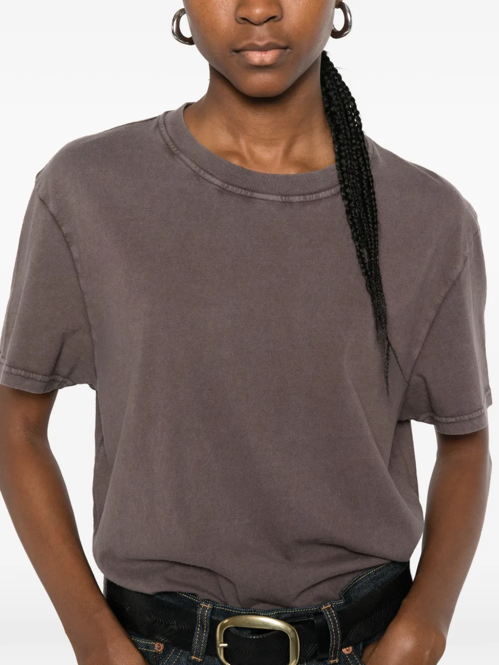 OUR LEGACY T-shirt met ronde hals Bruin