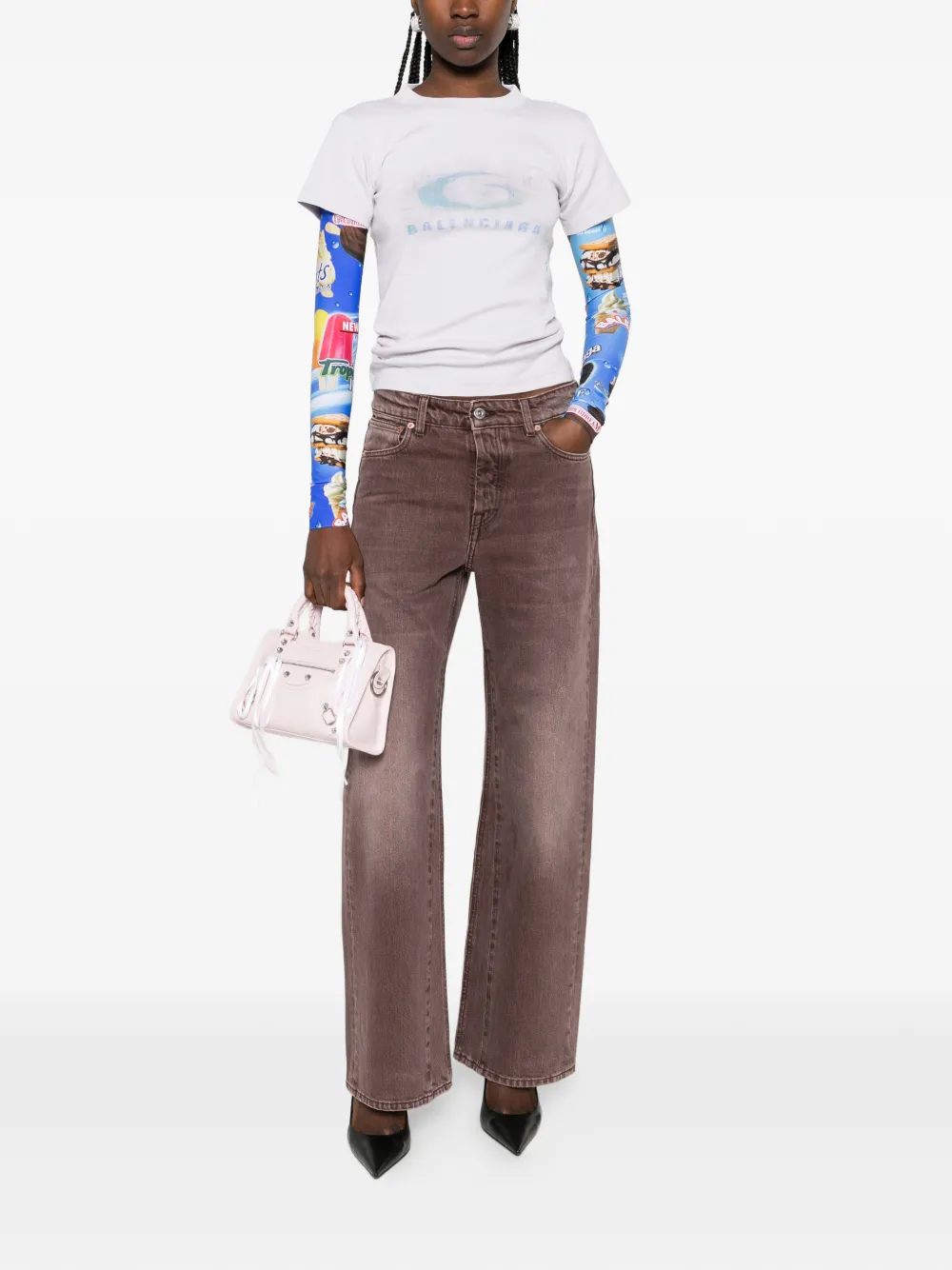 OUR LEGACY straight-leg treble cut jeans - Bruin