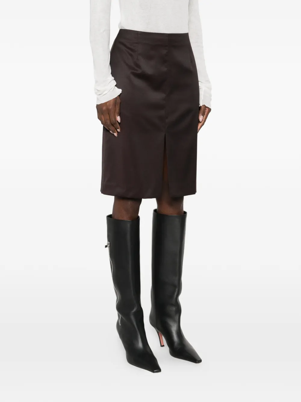  Our Legacy Siren Front-split Mini Skirt - Purple 
