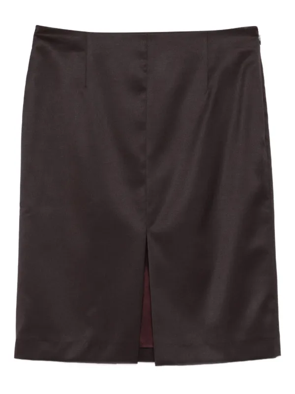 OUR LEGACY Siren Front-split Mini Skirt in Purple