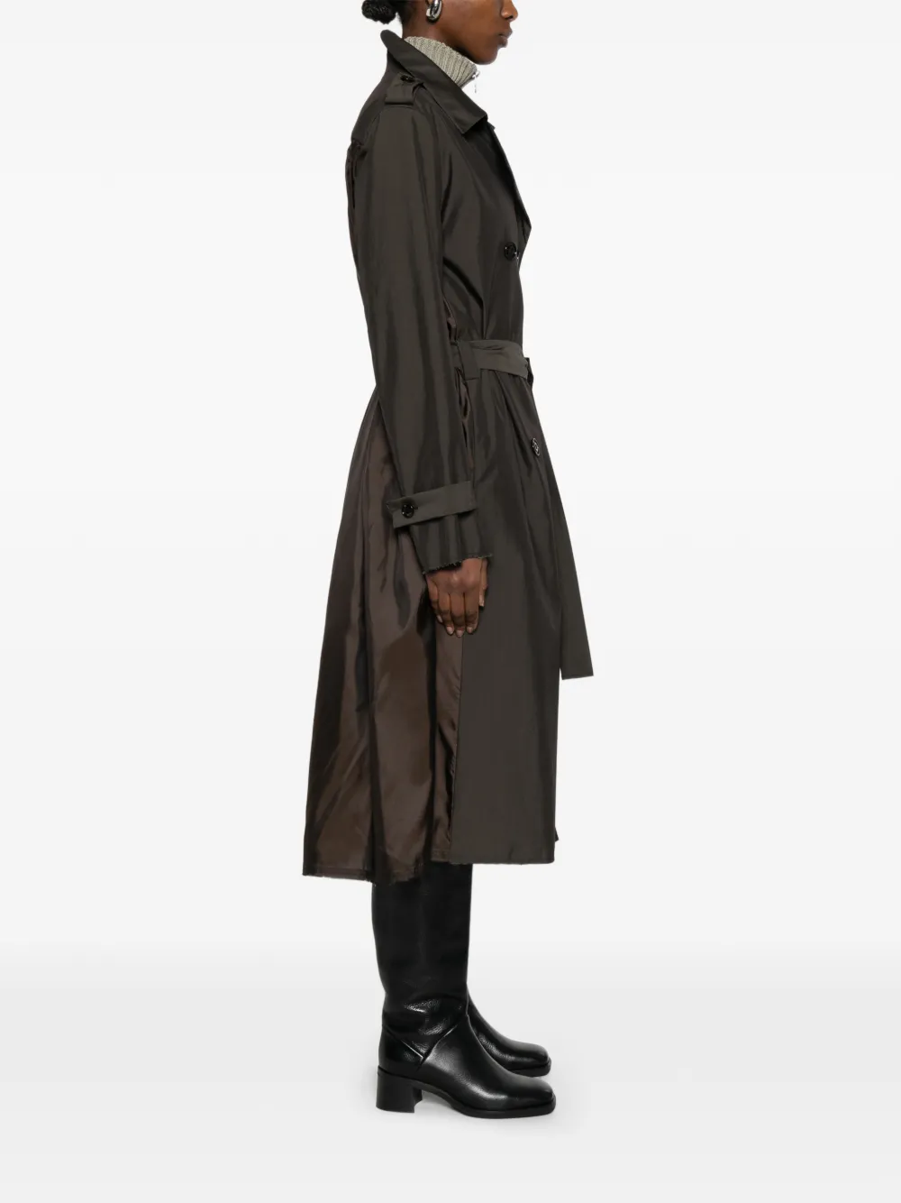  Our Legacy Origami Belted Trench Coat - Brown 