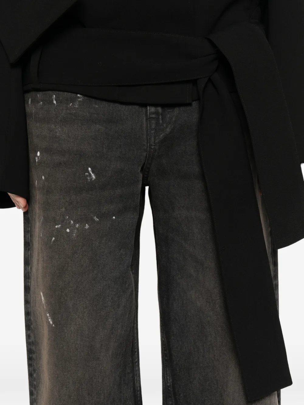 OUR LEGACY Full Cut jeans met gewassen effect Zwart