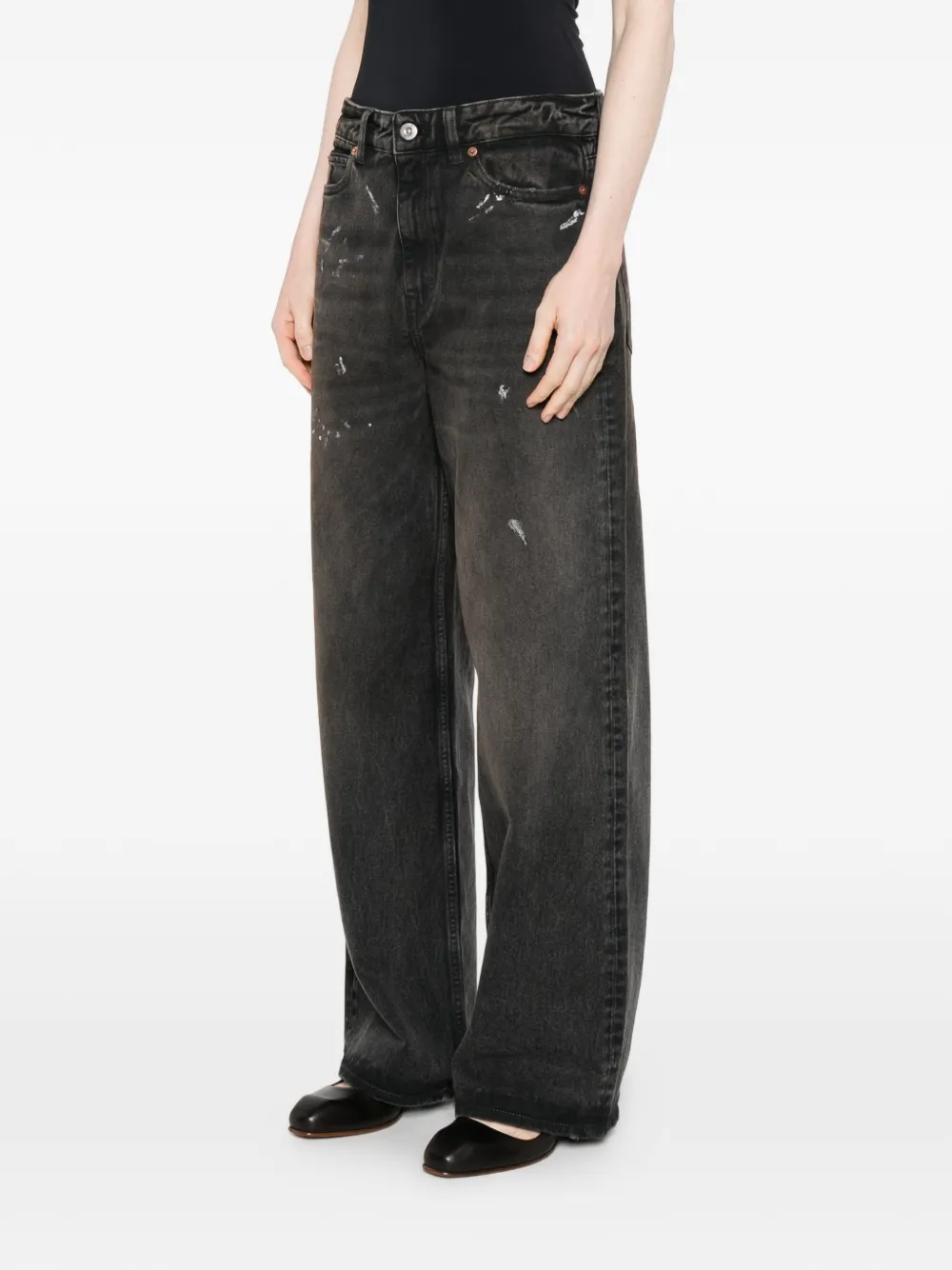 OUR LEGACY Full Cut jeans met gewassen effect Zwart