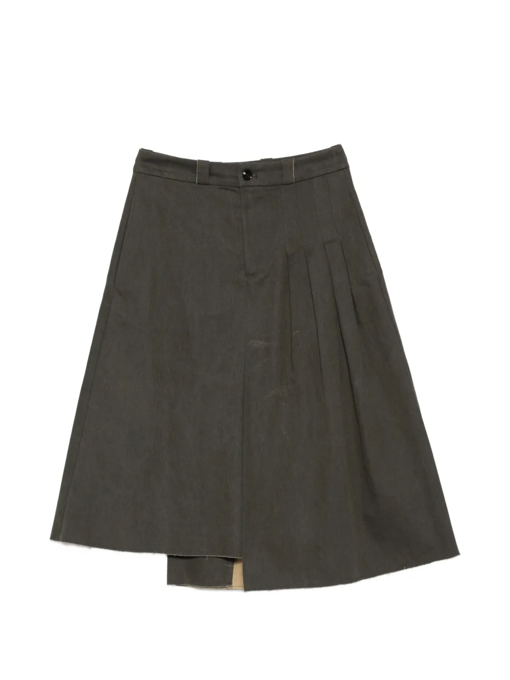 OUR LEGACY Origami asymmetric-hem midi skirt - Grigio