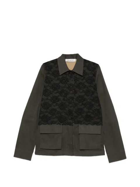 OUR LEGACY Split lace-appliqued blazer