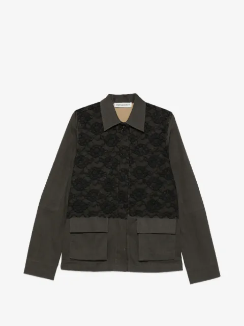 OUR LEGACY Split lace-appliqued jacket 